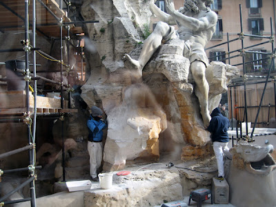 Piazza Navona Fountain Restoration