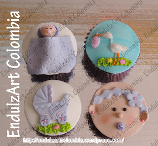 cupcakes baby shower bogota