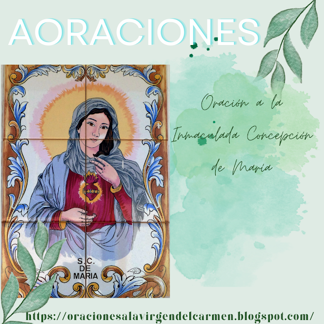 Oración a la Inmaculada Concepción de María - Aoraciones
