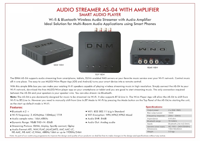  DNM Audio Streamer With Amplifier AS-04
