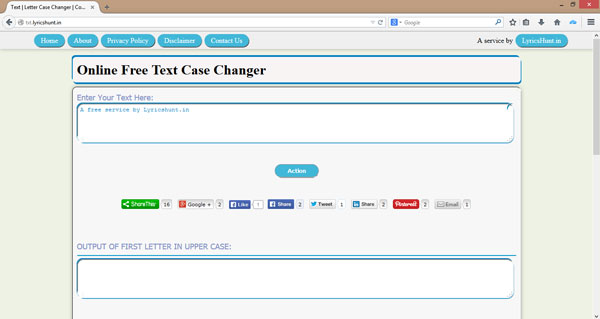 Online Text Case Changer