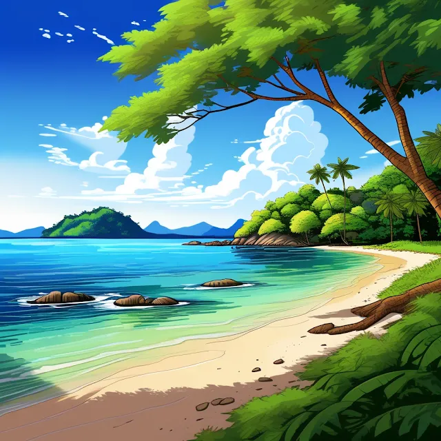 Isla tropical relajante
