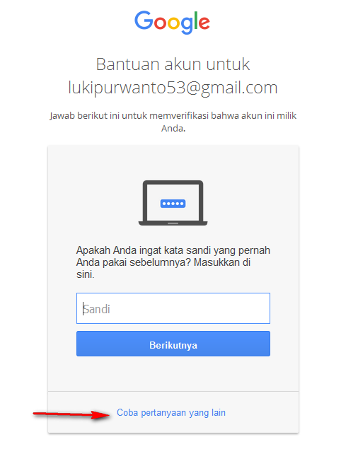 reset password gmail yang lupa