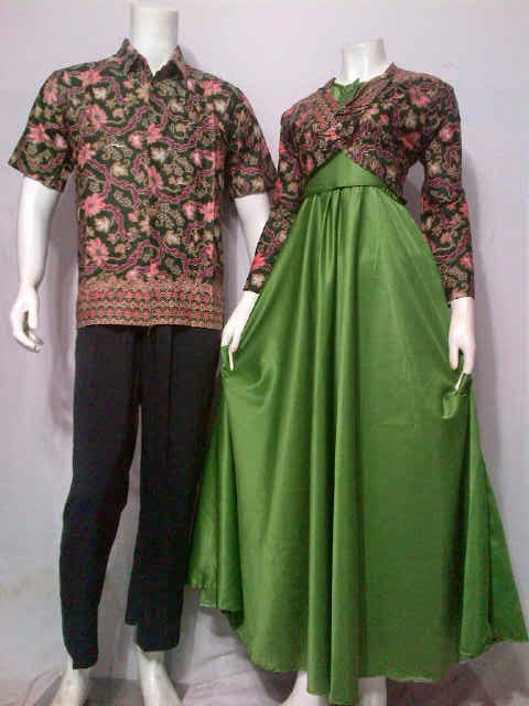 Model Baju Gamis Batik Modern Gentong seri - Batik Bagoes Solo