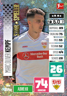 Topps Match Attax Bundesliga 2020-2021 VfB Stuttgart Set