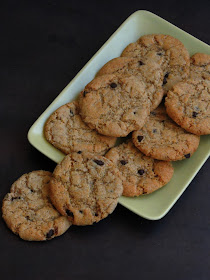 Eggless spelt flour cookies with chocolate chips