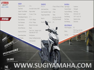 SPESIFIKASI YAMAHA SOUL GT125 2016, DEALERRESMIYAMAHA, KREDITMOTORYAMAHA, WWW.SUGIYAMAHA.COM