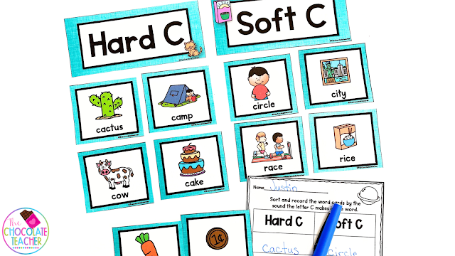 Enhance your phonics lessons with hard and soft c and g sounds activities like these perfect for your January lesson plan ideas.