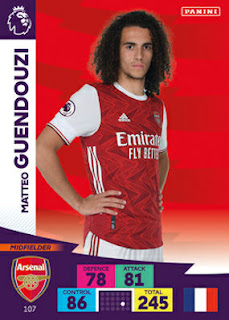 Panini Adrenalyn XL Premier League 2020-2021 Arsenal Set