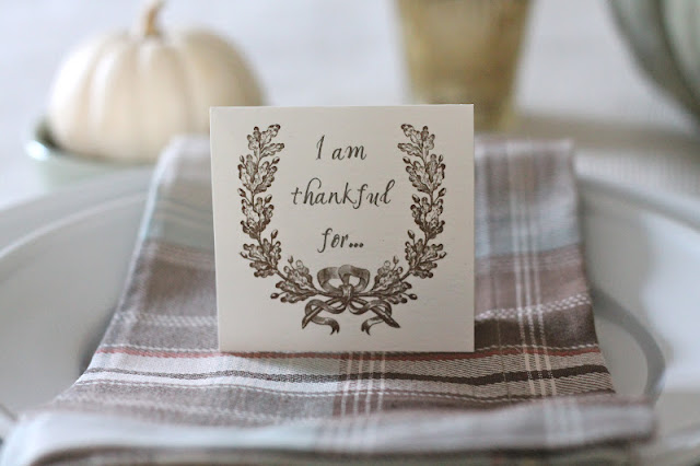 Free Printable Thankful For Cards | A Thanksgiving Tradition via www.julieblanner.com