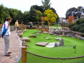 Putt in the Park Crazy Golf Course in Wandsworth Park, London