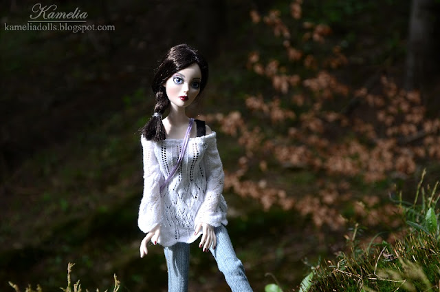 Ghastly doll in casual clothes