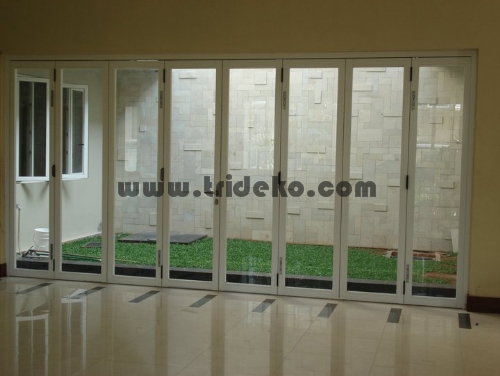 Partisi Aluminium kaca partisi kaca frameless kanopi 