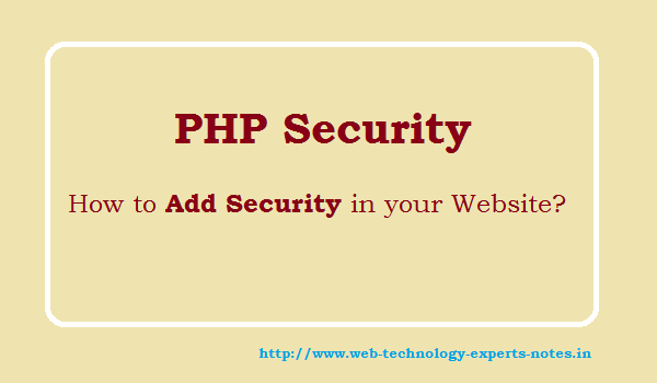  PHP Security - How to Add Security in your Website