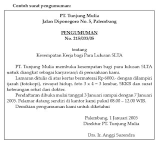 Model-Model Surat Berisi Perintah Kerja - Ini Contoh