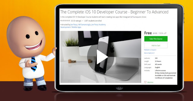 [100% Off] The Complete iOS 10 Developer Course - Beginner To Advanced| Worth 195$