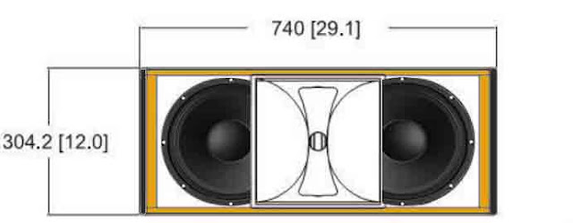 Ukuran Box Speaker Line Array 10 Inch Tipe LA3210