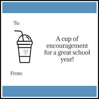 Cup of Encouragement printable tag @michellepaigeblogs.com
