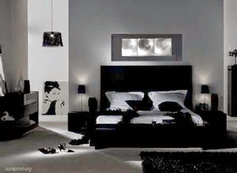 Ide Interior Kamar  Tidur  Minimalis  Warna Hitam  Putih 