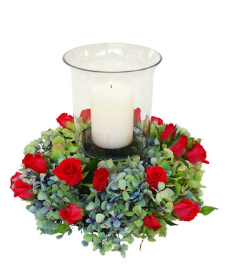floral centerpieces with candle wallpaper