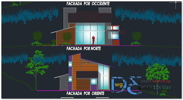 Country house in AutoCAD 