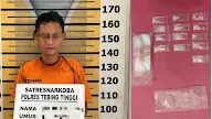 Sat Resnarkoba Polres Tebing Tinggi Tangkap Pemilik 13 Paket Sabu di Jalan Simalungun 
