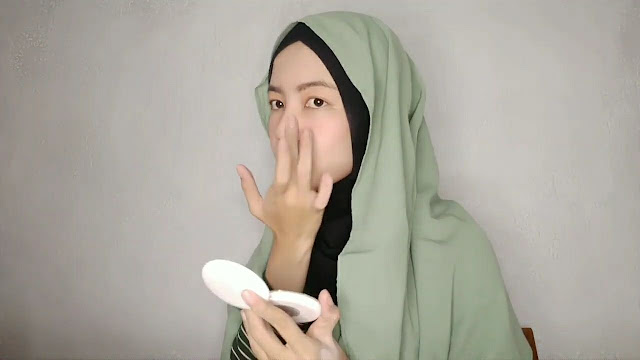 tutorial natural makeup glowing - shading hidung