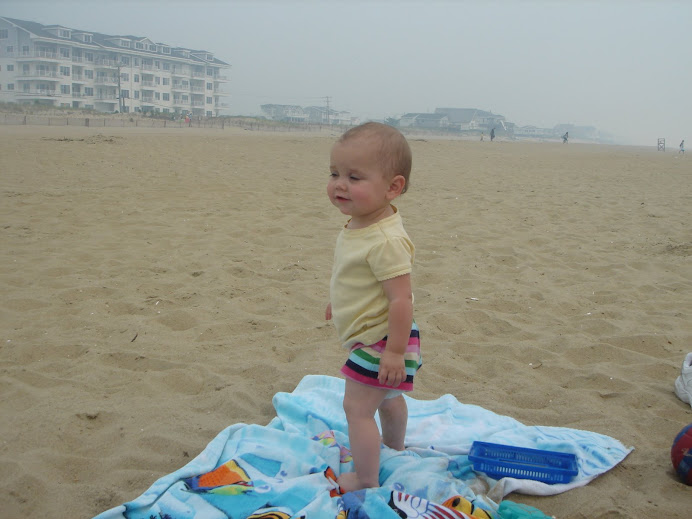 Bethany's lovin the beach (and birds)
