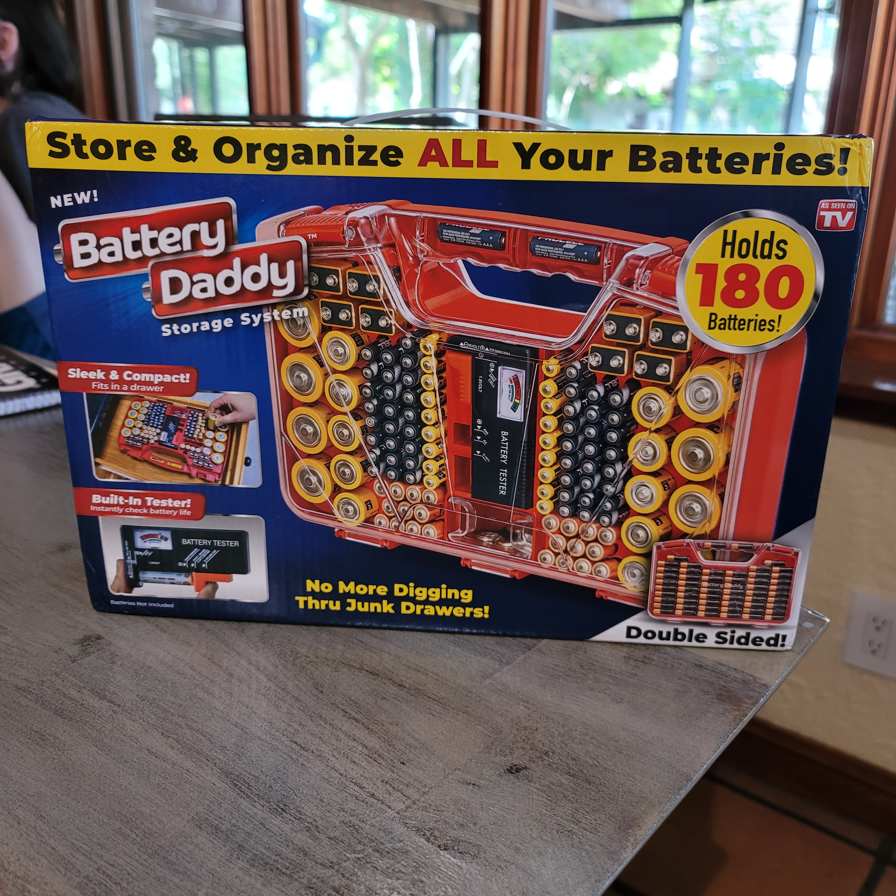 Smart Battery Daddy, Battery Storage System with Built in Battery Tester to  Organize 150 Batteries 