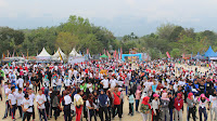 Ribuan Masyarakat Madina Meriahkan Festival  Millennial Road Safety Festival 2019 di Lapangan Pasir Putih Panyabungan