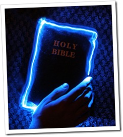 glowing bible