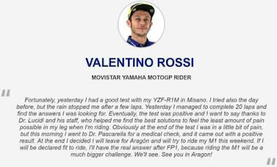 Valentino Rossi berlatih motocross