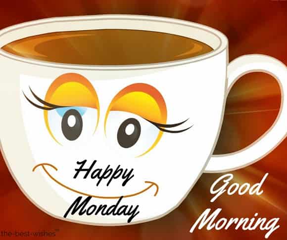 good morning happy monday hd images with tea