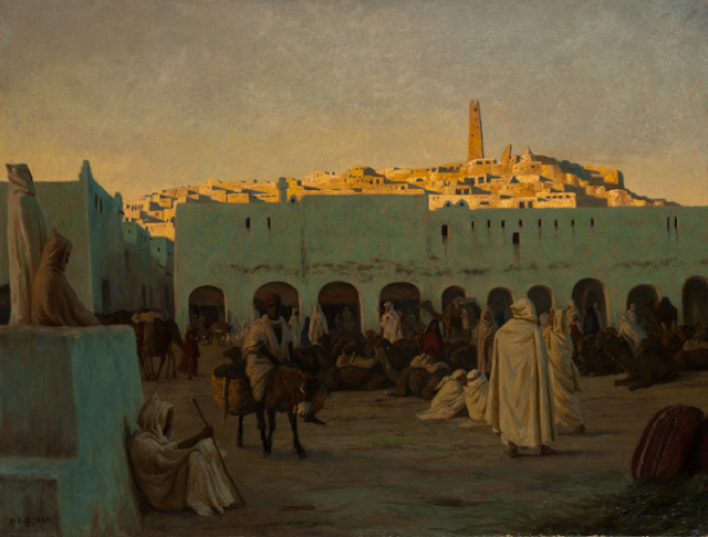 Scène de marché à Ghardaïa. 1896 - August Johannes Legras