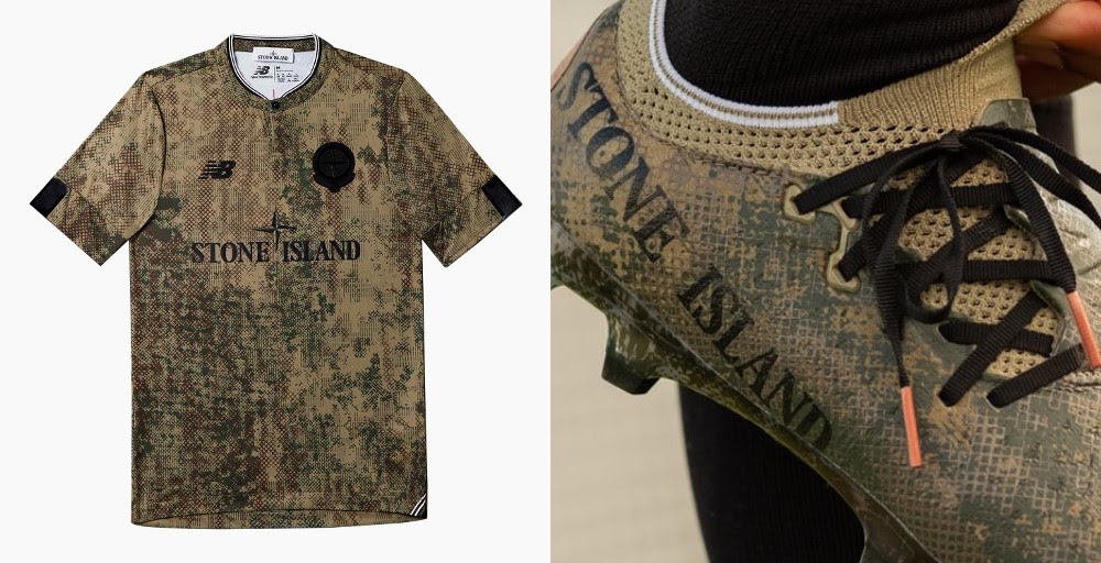 New Balance x Stone Island Football Kit & Boots Revealed - to Be Worn by & Sterling - Footy Headlines