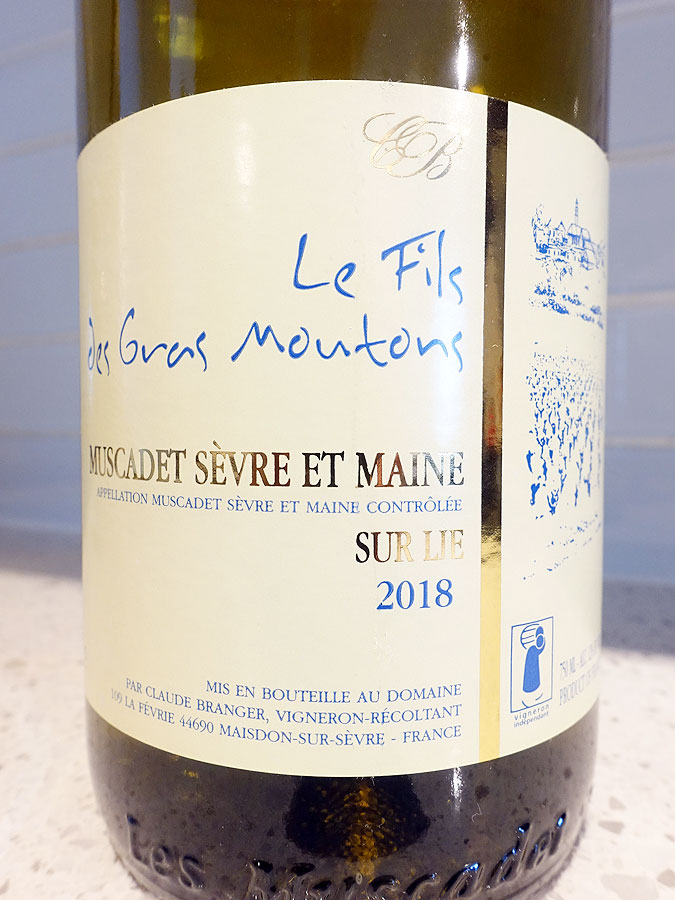 Le Fils des Gras Moutons Muscadet Sèvre et Maine Sur Lie 2018 (87 pts)