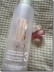 clinique clarifying lotion 3 and clinique all about eyes rich, bitsandtreats