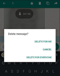 select Delete for everyone