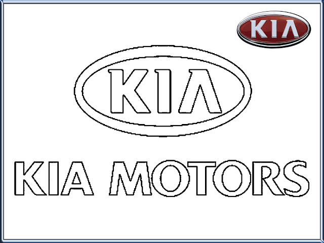 KIA Motors Logo Coloring Pages Printable