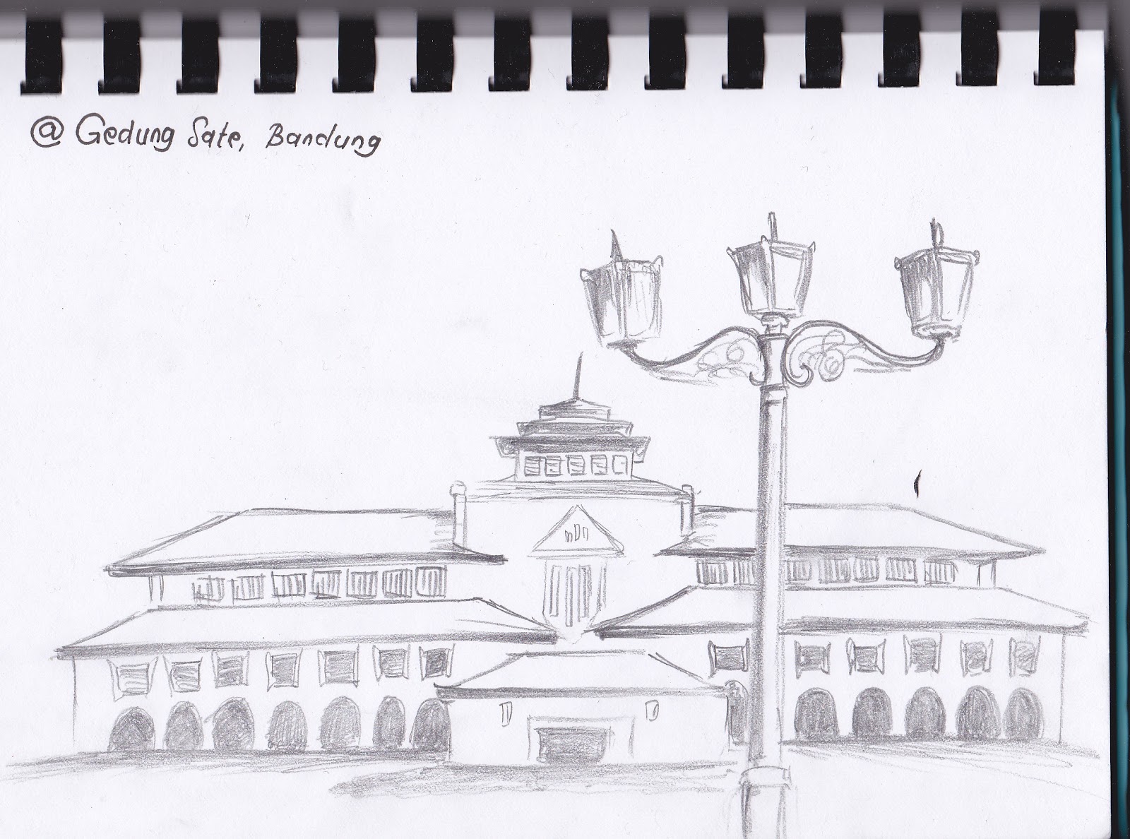 Kumpulan Gambar Sketsa Pemandangan Gedung Sketsabaru