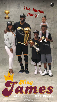 Lebron James and family