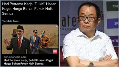 Said Didu Sindir Mendag Zulhas: Bukan Hanya Berbohong, Ternyata Kaget pun Menular!