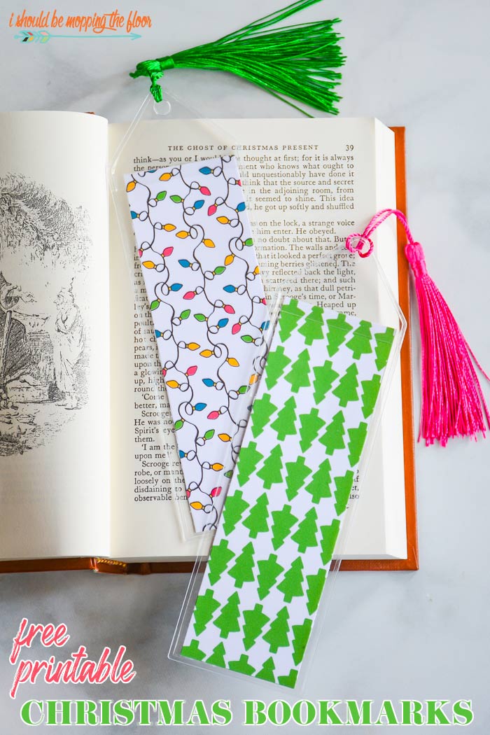 free printable christmas bookmarks i should be mopping the floor