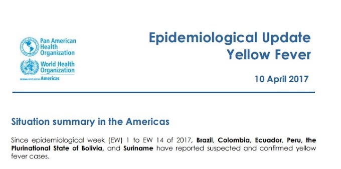 OPAS : Mais casos de febre amarela no Espírito Santo, Brasil