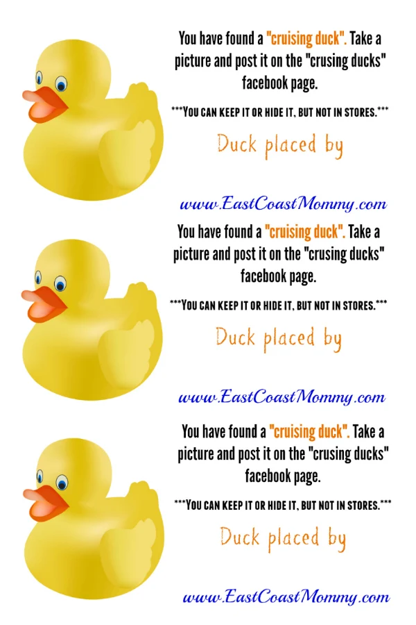 Free Printable Cruising Duck Tags Printable Word Searches