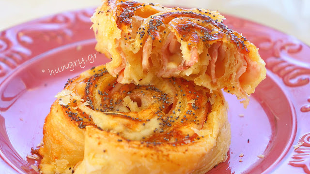 Ham & Cheese Stuffed Puff Pastry