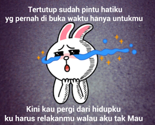 Gambar komik Line brown cony bahagia galau dp bbm lucu