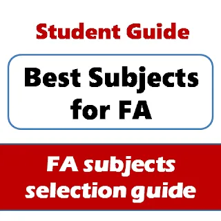 Which subjects to select in FA Easy subjects list