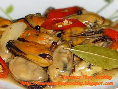 Adobong Tahong, Mussels in Vinegar