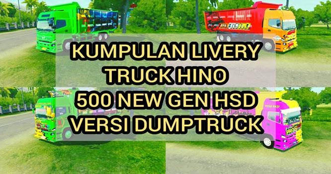 13 Livery  MOD Truk  HINO  500 NG HSD Dumptruck BUSSID 